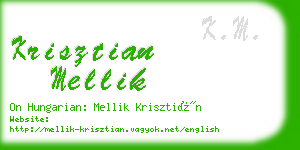 krisztian mellik business card